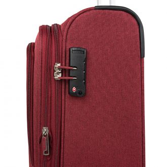 Jaslen βαλίτσα ταξιδίου trolley 55cm υφασμάτινη Arsamar 35Lt Bordeaux (40x55x20 cm)