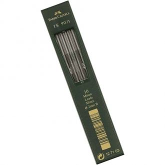 Faber Castell μύτες για μηχανικό μολύβι TK 9071 2mm 3Β 10τμχ.