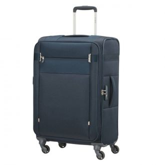 Samsonite βαλίτσα ταξιδίου τρόλλευ Citybeat Spinner 66/24 Lt Expandable Navy Blue (66x42x28/31cm)