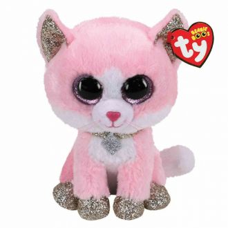 Ty Beanie Boos -  Χνουδωτή Γατούλα Ροζ 15cm