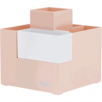 Deli μολυβοθήκη 6 θέσεων Linfini 12x12x13cm Pink Z072