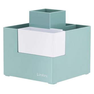 Deli μολυβοθήκη 6 θέσεων Linfini 12x12x13cm Green Z072