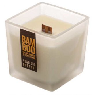 HeartAndHome Κερί bamboo 210γρ Ξύλο oud & γεράνι