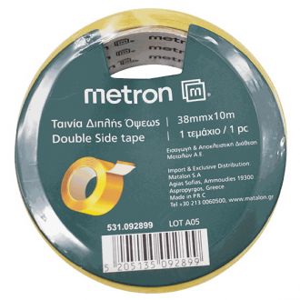 Metron ταινία διπλής όψης  38mmX10m 092899