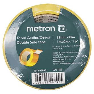 Metron ταινία διπλής όψης  38mmX25m 092905