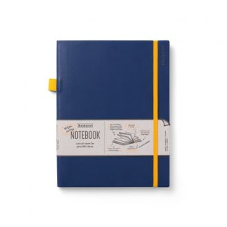 Bookaroo σημειωματάριο Bigger ριγέ με λάστιχο 18,5x24,5cm 192pgs - Navy (53647N)