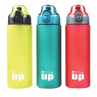 BMU παγούρι Tritan BPA Free 600ml ημιδιάφανο 3 χρώματα (570-88240)