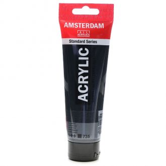 Royal Talens Amsterdam acrylic 120ml Oxide Black (735)