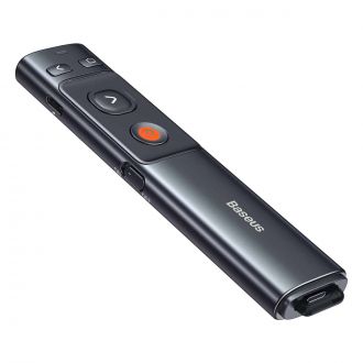 Baseus τηλεχειριστήριο παρουσιάσεων Orange Dot with green laser pointer - Grey