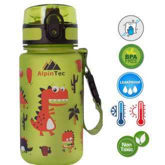 AlpinPro παγούρι BPA Free 350ml Green Dinos  (C-350GN-DIN)