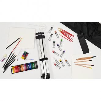 Daler Rowney Simply Complete Art Set with Easel 115pcs.