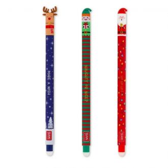 Legami erasable pen 0.7mm Christmas edition set 3pcs