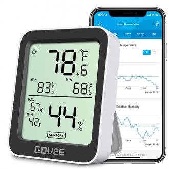 Govee H5075 thermometer hygrometer with screen