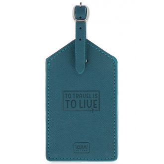 Legami luggage tag - petrol