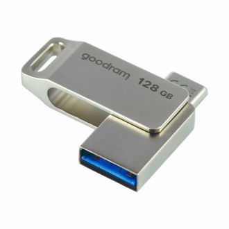 Goodram OTG flash drive usb 3.0 Gen1 128GB και type-C Silver