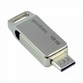 Goodram OTG flash drive usb 3.0 Gen1 128GB και type-C Silver