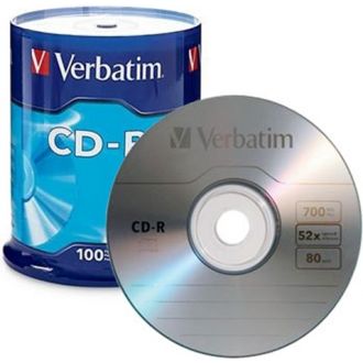 Verbatim CD-R 700MB 52x Cake 100τμχ (VER 11750)